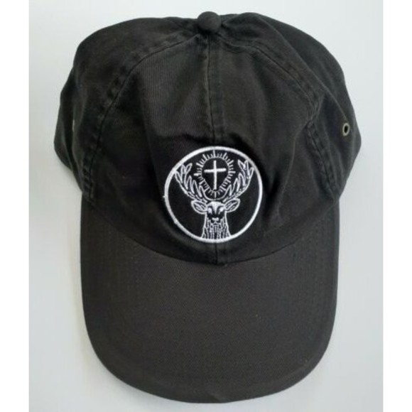 Jaegermeister Bomb Cold Brew Deer Cross Rays Of Sun Black Snapback Baseball Cap - Picture 1 of 12